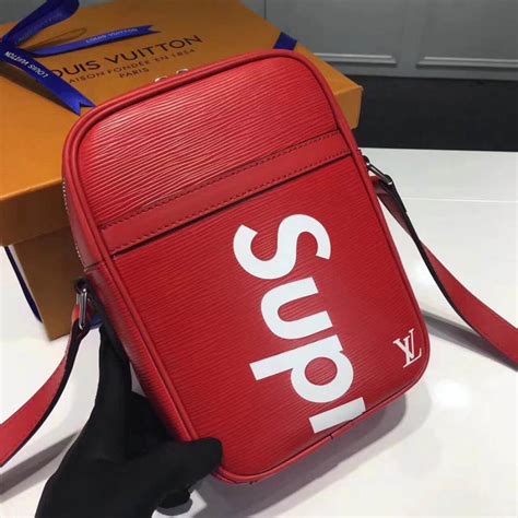 supreme louis vuitton danube pm replica|supreme danube red bag.